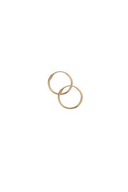 Edge Only 9ct Gold Sleeper Hoops 11mm