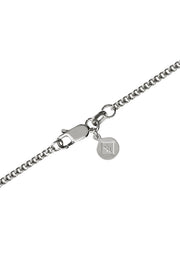 Edge Only 2mm curb chain clasp and tag in sterling silver