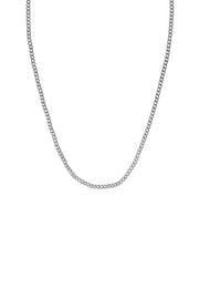 Edge Only 3.7mm Curb Chain sterling silver. Flat Link necklace