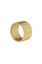 Edge Only Galaxy Ring in 9 carat gold. 100% recycled 9ct