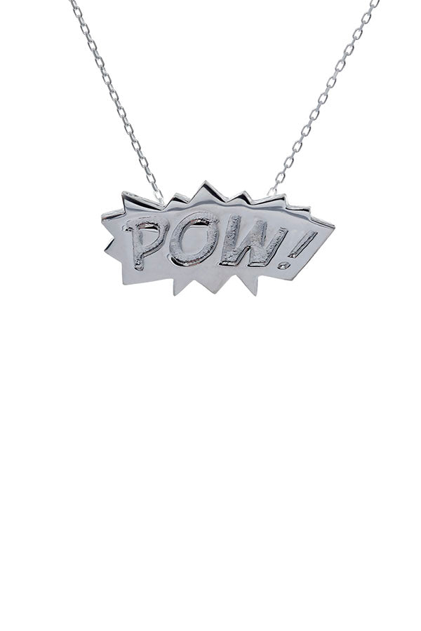 Edge Only POW Pendant in Sterling Silver