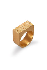 Edge Only Rugged Ring in 18ct gold vermeil