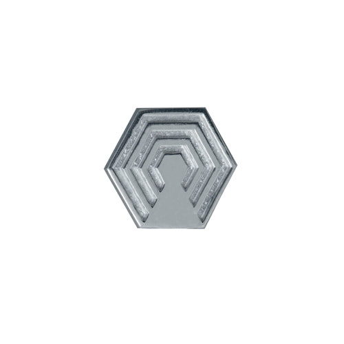 Edge Only Hexagon Pin sterling silver