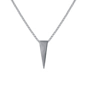 Edge Only Spike Pendant in sterling silver