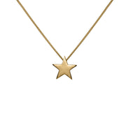 Edge Only Star Pendant in 18ct gold vermeil