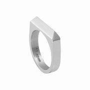 Edge Only Rooftop Ring in 14 carat white gold