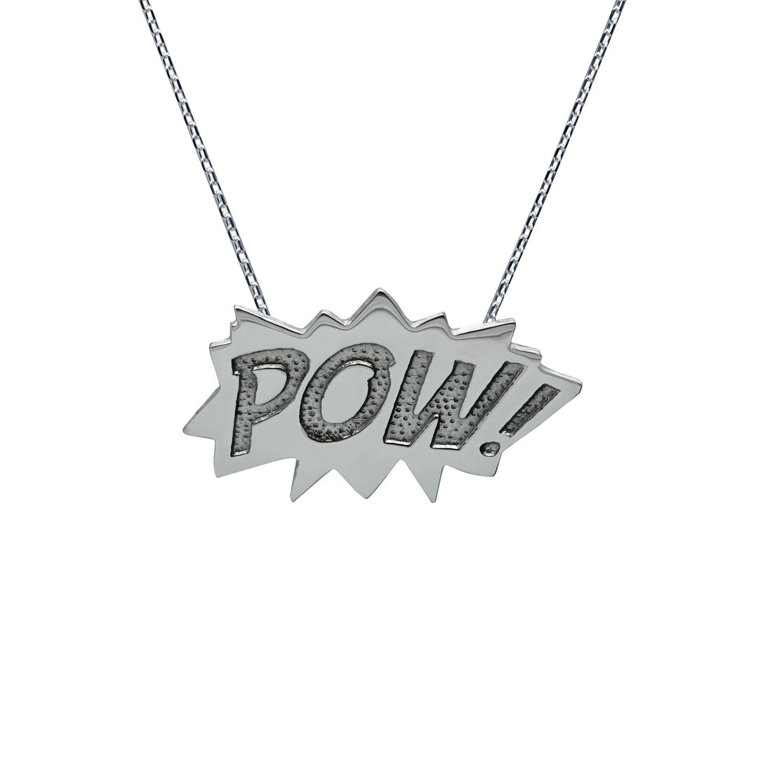 Edge Only POW! Pendant Sterling Silver