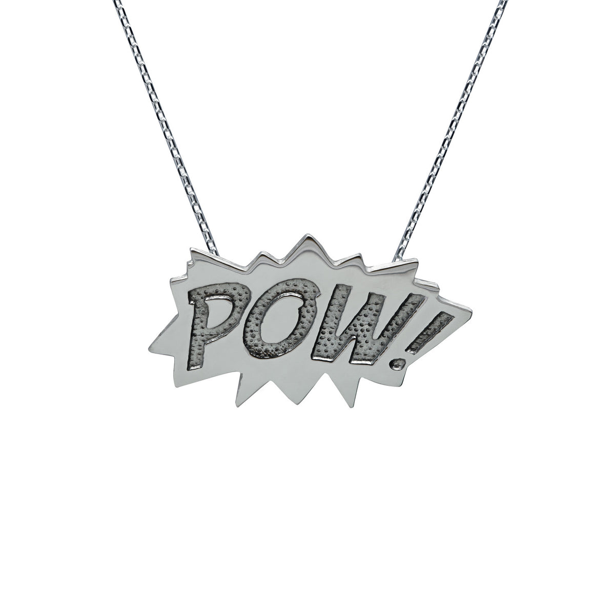 Edge Only POW! Pendant Sterling Silver