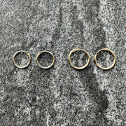 11mm and 13mm sleeper hoops 9ct gold