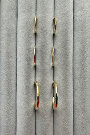 14ct gold hoops. 12mm, 15mm and new 20mm hoops.