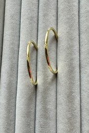 Hoops 30mm Sleeper in 18ct gold vermeil
