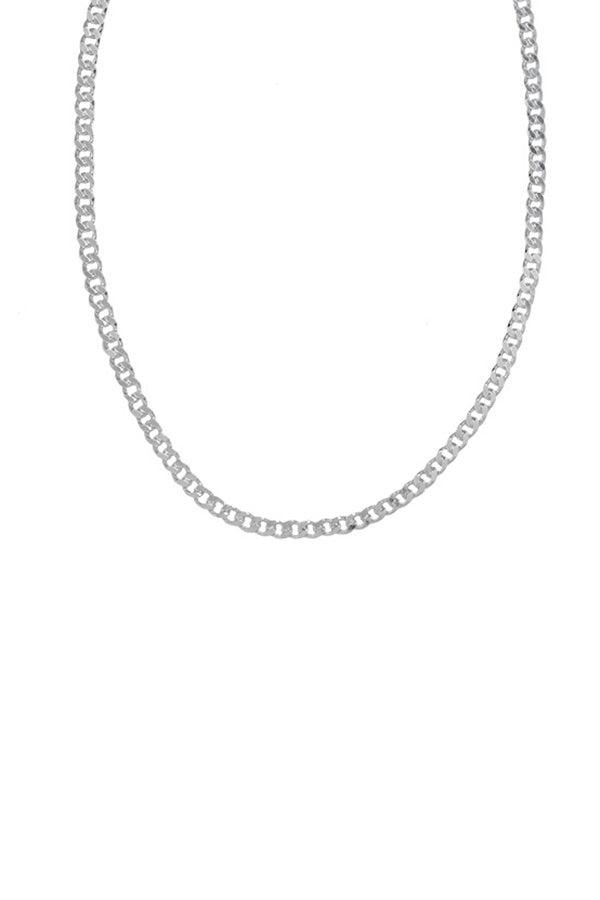 Edge Only 5.75mm curb chain in recycled sterling silver