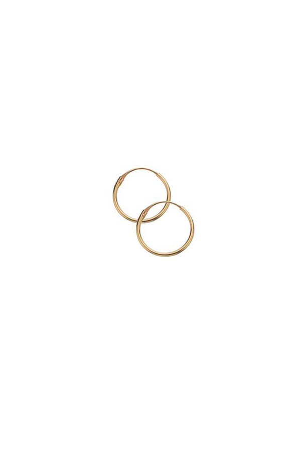 Edge Only 9ct Gold Sleeper Hoops 11mm