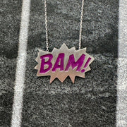 Edge Only Colour Pop BAM! Pendant in Lilac purple