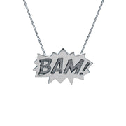 Edge Only BAM Pendant Large in sterling silver