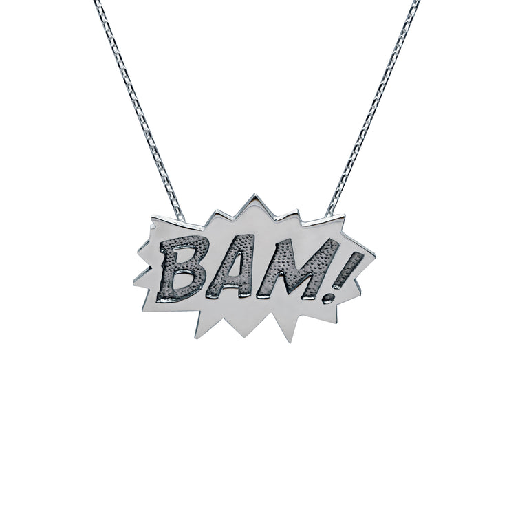 Edge Only BAM Pendant Large in sterling silver