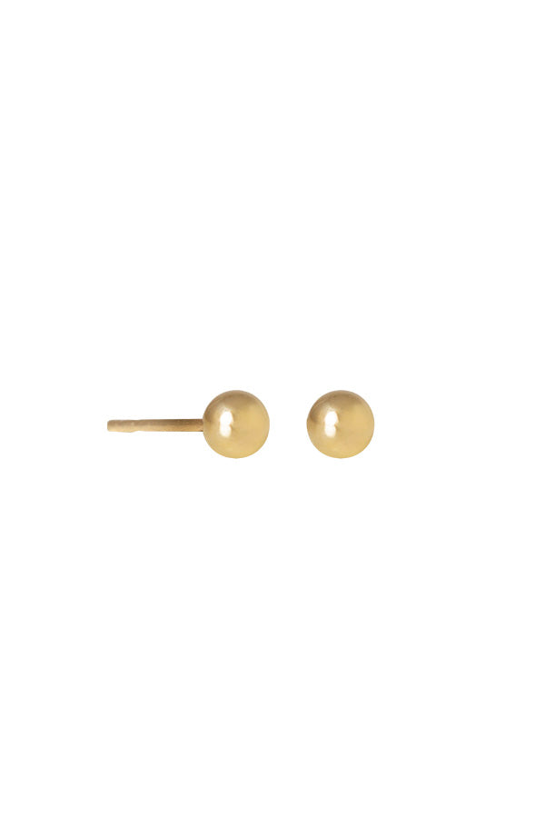 9ct Gold 4mm Ball Stud Earrings - (1) Pair ~ 375 ~ Solid 9k Gold | eBay