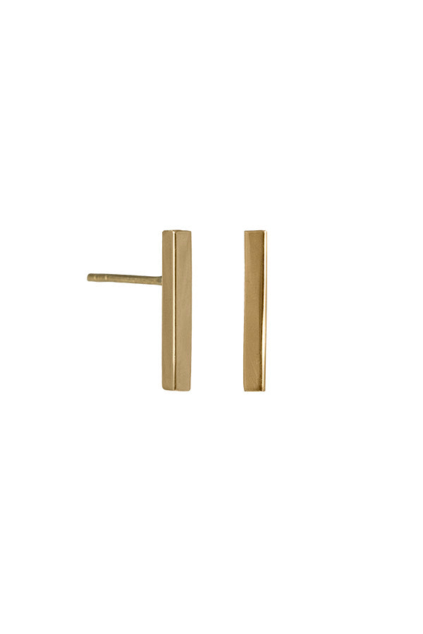 Edge Only 9ct Gold Bar Earrings 100% recycled gold