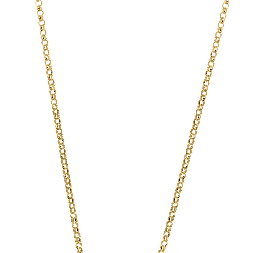 Belcher Chain 2.20mm 80CM gold vermeil