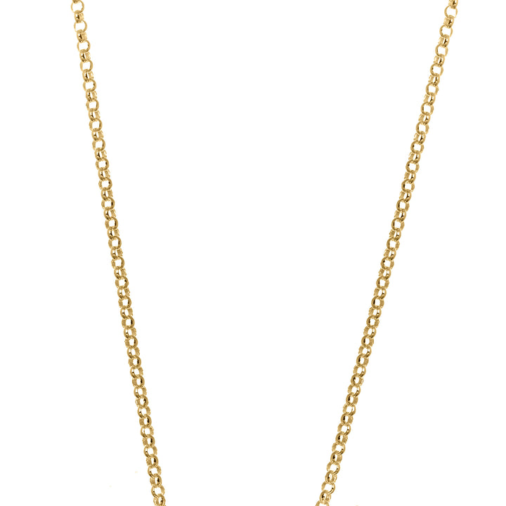 Belcher Chain 2.20mm 80CM gold vermeil