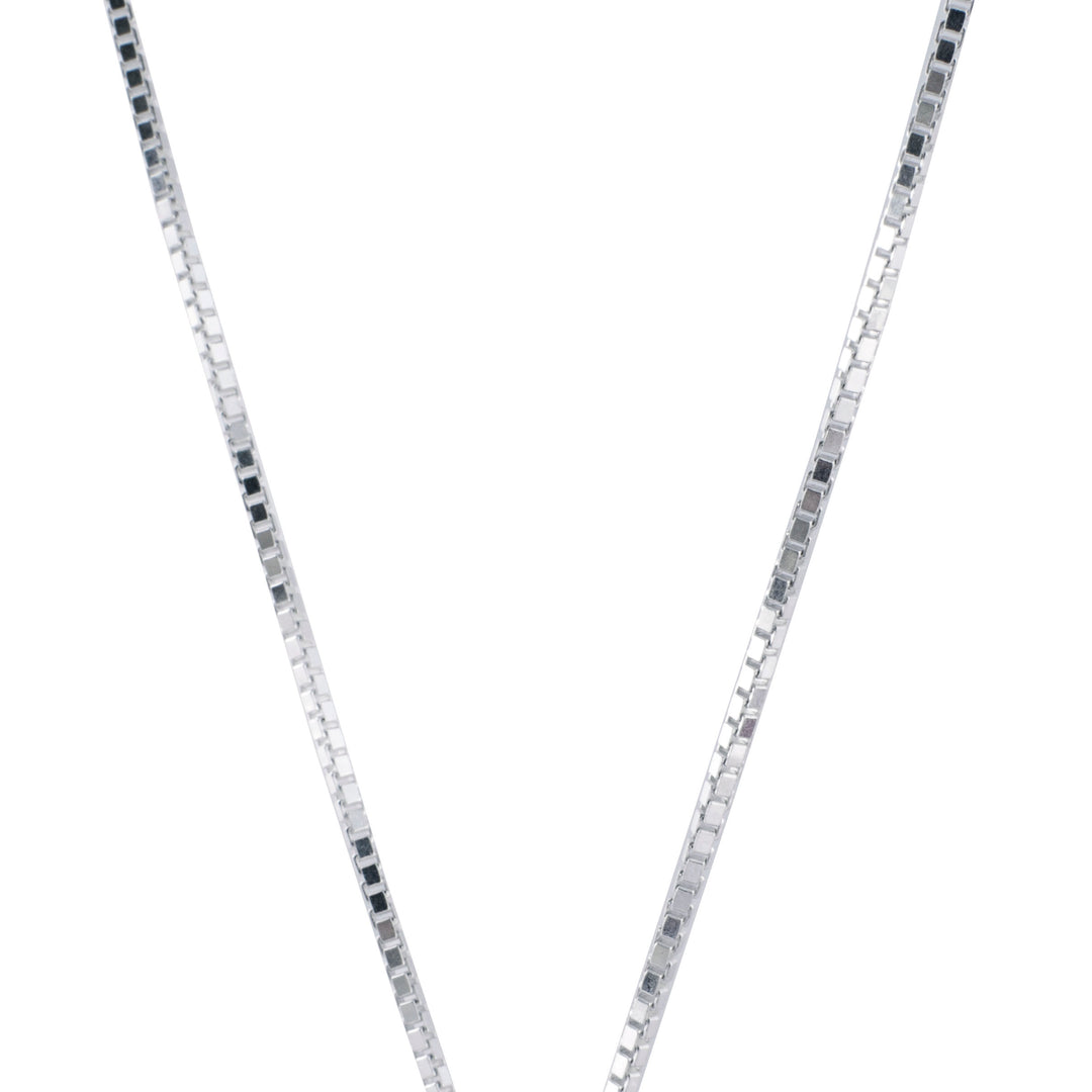 Edge Only Box Chain 1.5mm sterling silver. venetian chain