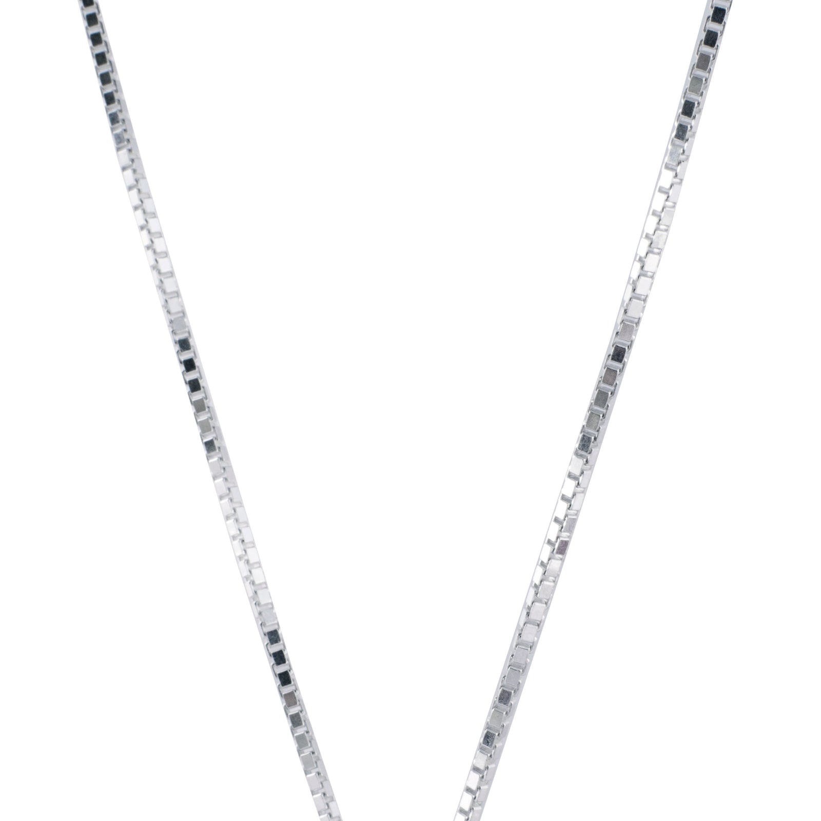 Edge Only Box Chain 1.5mm sterling silver. venetian chain