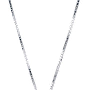 Edge Only Box Chain 1.5mm sterling silver. venetian chain