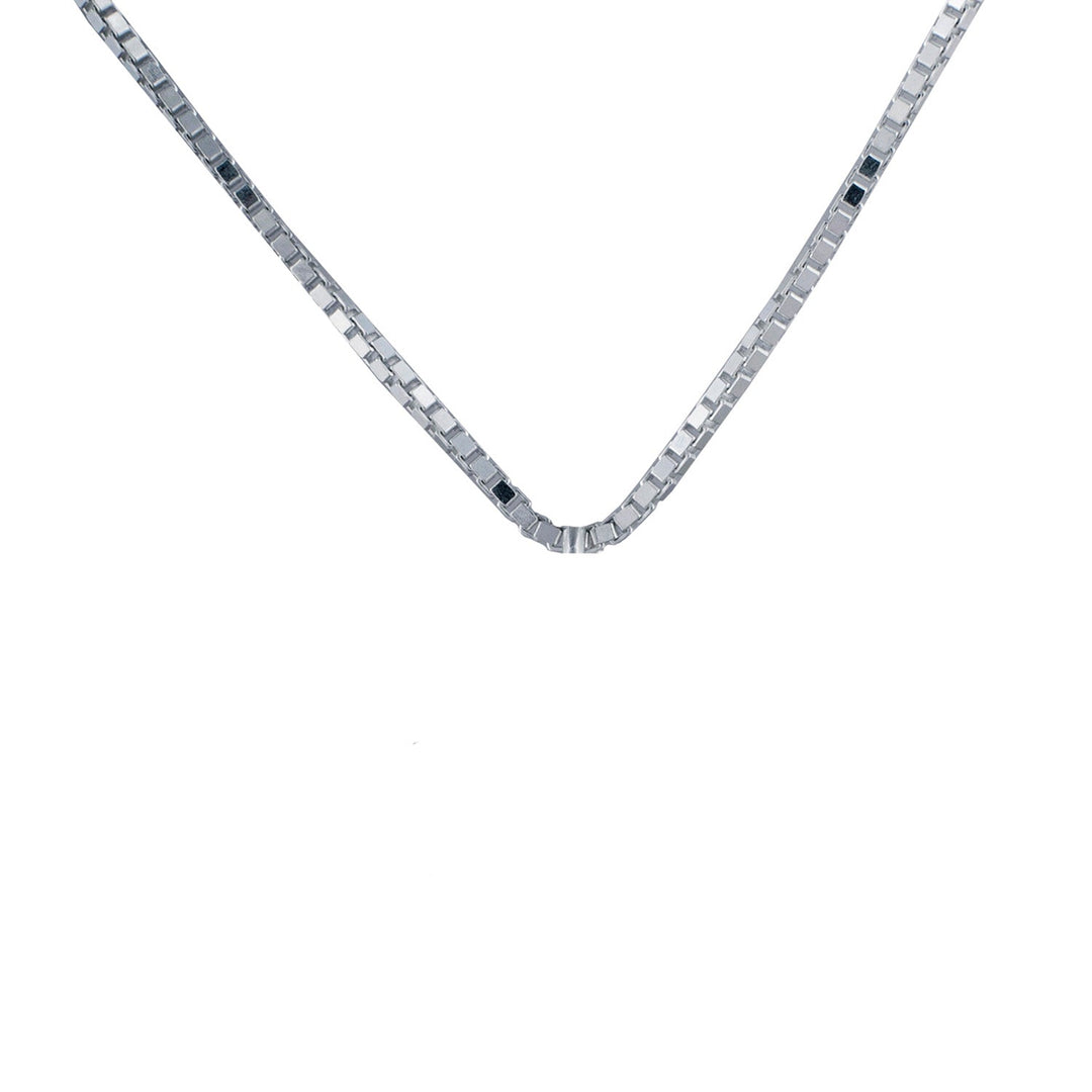 Box Chain 22"/55cm in sterling silver