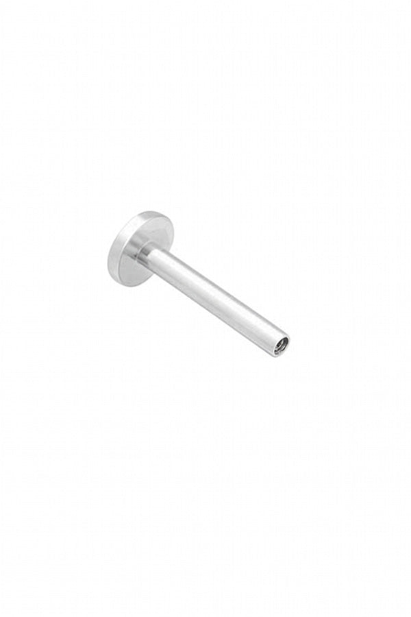 Circle Labrettube post sterling silver