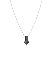 Edge Only Countersink Pendant in Black Rhodium