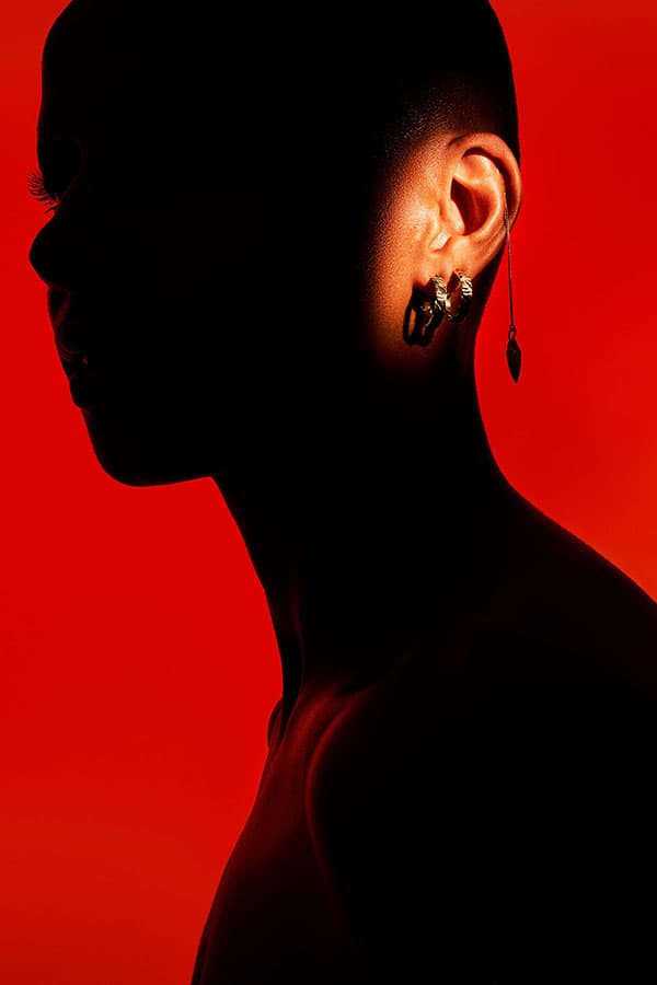 EDGE ONLY Rugged Hoop Earrings and Spiral Drop Threader Earring 18ct gold vermeil