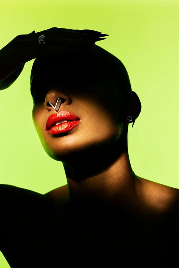 EDGE-ONLY - Rock Ring, Triangle Ear Cuff, Hex Nut Earrings and Flat Top Lightning Bolt Earrings sterling silver