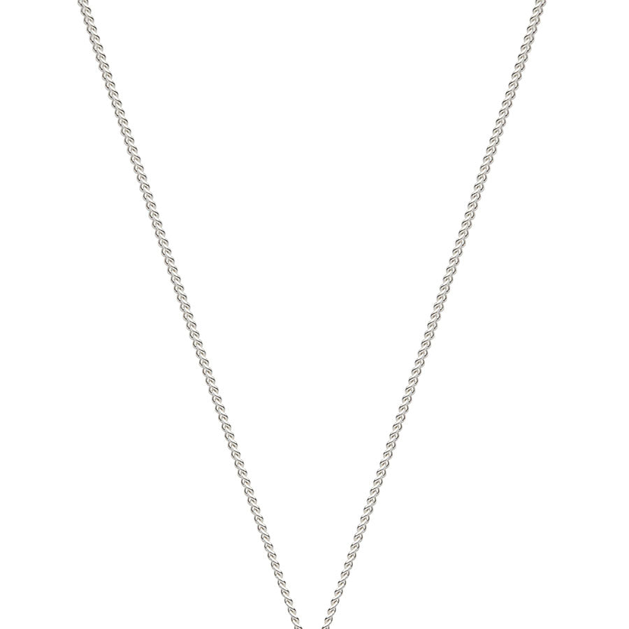 Edge Only Curb Chain 1.1mm sterling silver