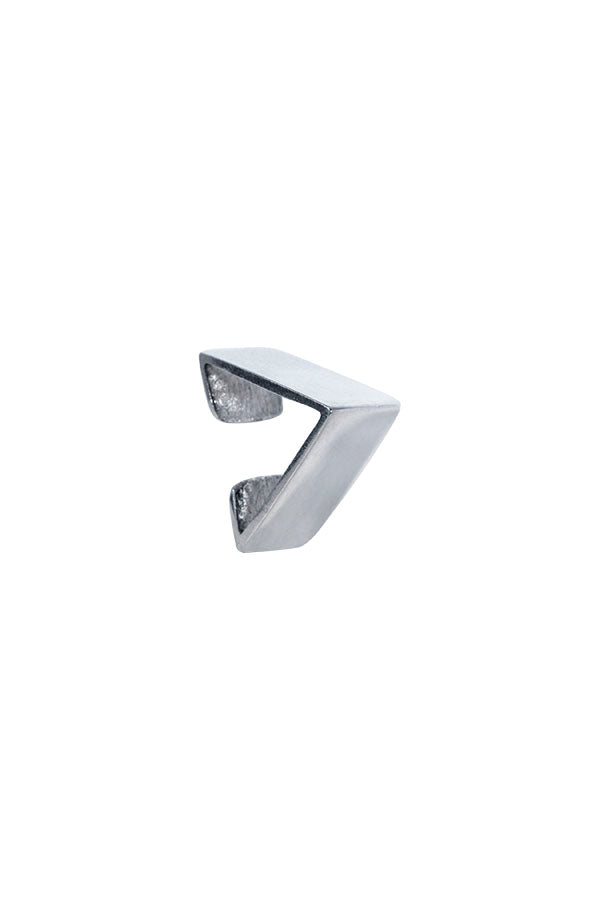 Edge Only Triangle Ear Cuff in recycled sterling silver