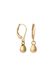 Edge Only Teardrop Earrings in 14ct recycled gold