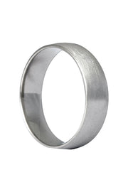 Edge_Only - Court Band Comfort Fit 6mm 14ct White Gold