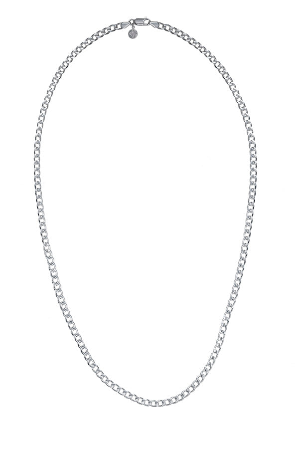 Edge Only 4.75mm Curb Chain in sterling silver
