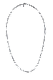 Edge Only 4.75mm Curb Chain in sterling silver
