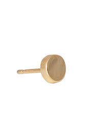 Edge Only Circle stud earring in solid 9 carat gold
