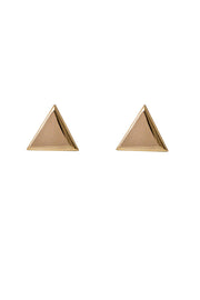 Edge Only Triangle earrings in 9 carat gold