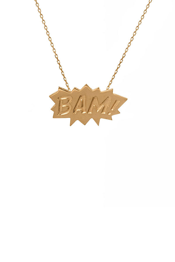 Edge Only BAM Pendant in 18ct gold vermeil