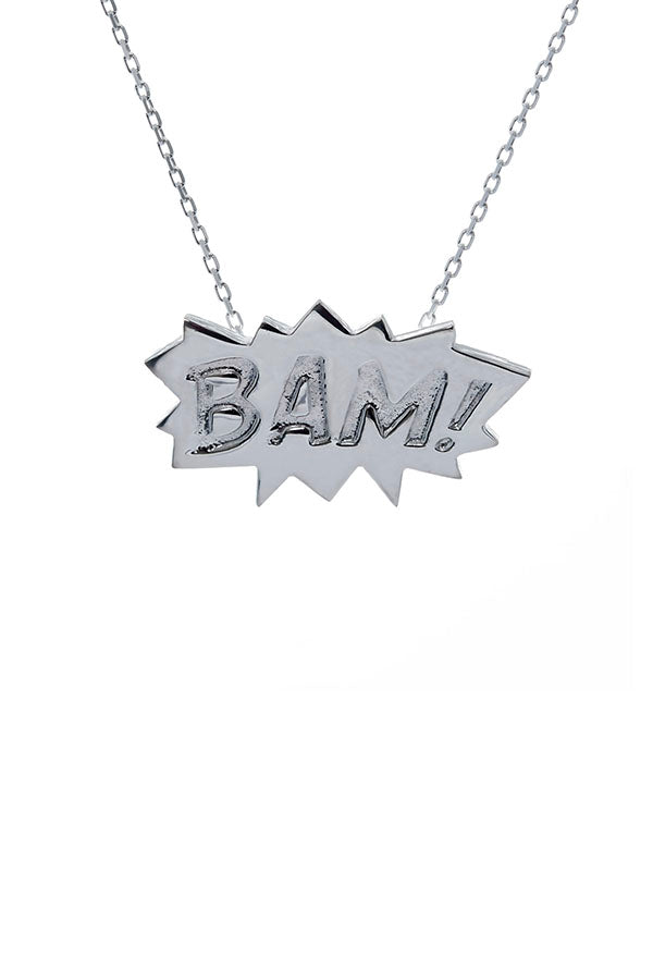 Edge Only BAM! Pendant in Sterling Silver