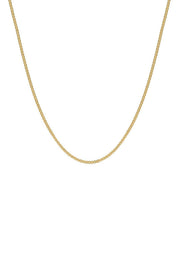 Box Chain 60cm 24" 1.23 gauge in 18ct gold vermeil