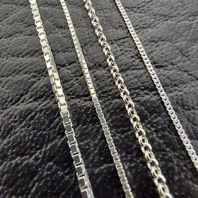 Curb Chain 1.3mm 18"/45cm