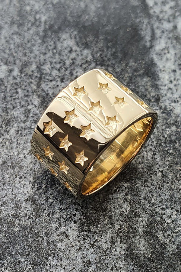 Edge Only Galaxy Ring in 9ct recycled gold