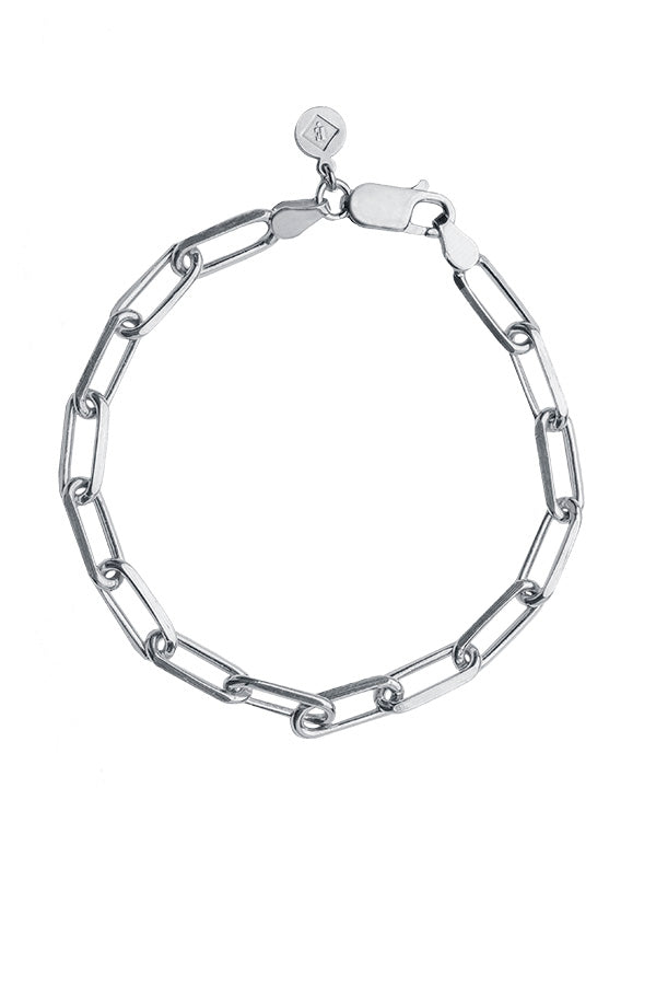 Edge Only Long Link Bracelet 5.65mm in sterling silver
