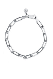 Edge Only Long Link Bracelet 5.65mm in sterling silver