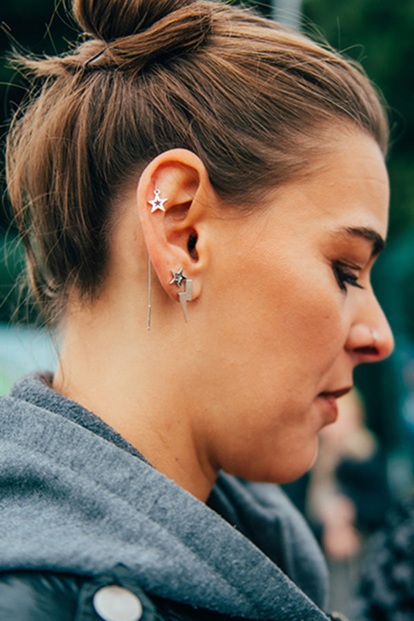 Mini Megastar Threader Earrings