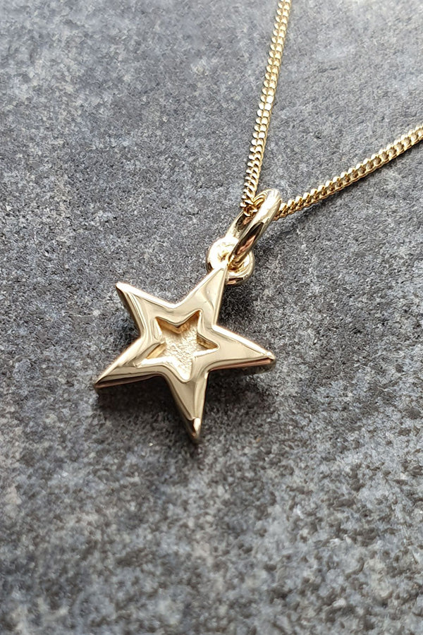 Edge Only 9ct gold Mini Megastar Pendant