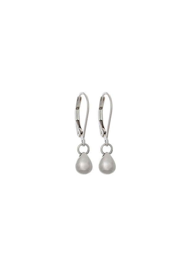 Edge Only Teardrop Earrings in recycled Sterling Silver